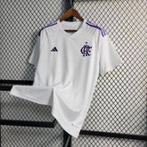 "Camisa Flamengo Goleiro 23/24 - Torcedor Masculina Branca e Roxa - Netmantos"