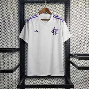 "Camisa Flamengo Goleiro 23/24 - Torcedor Masculina Branca e Roxa - Netmantos"