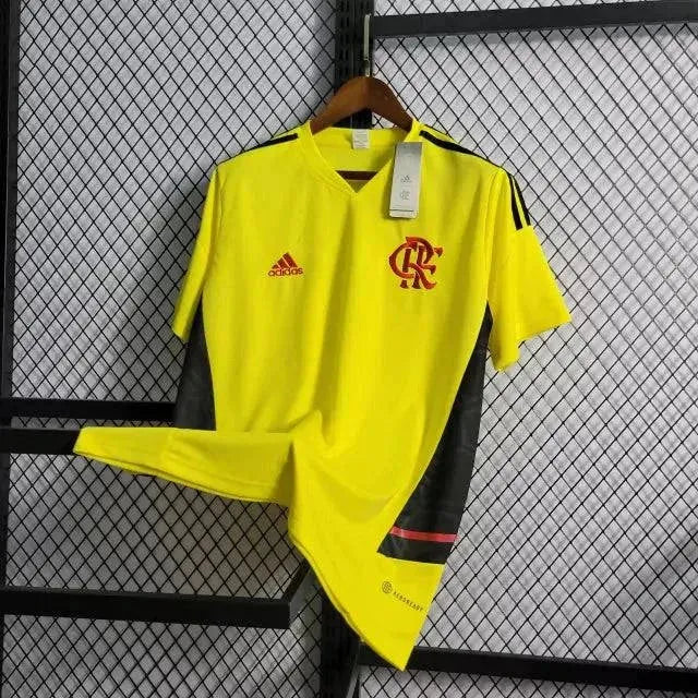 "Camisa Flamengo Treino 22/23 - Torcedor Masculina Amarela - Netmantos"