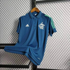 "Camisa Flamengo Polo Treino 21/22 - Torcedor Masculina Azul - Netmantos"
