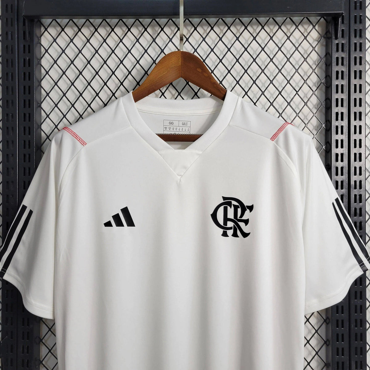 "Camisa Flamengo Treino 23/24 - Torcedor Masculina Branca - Netmantos"