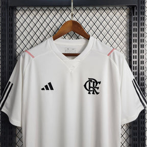 "Camisa Flamengo Treino 23/24 - Torcedor Masculina Branca - Netmantos"