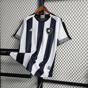 "Camisa Bota Fogo Home 21/22 - Torcedor Masculina Preta e Branca - Netmantos"