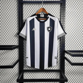 "Camisa Bota Fogo Home 21/22 - Torcedor Masculina Preta e Branca - Netmantos"