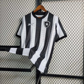 "Camisa Bota Fogo Home 23/24 - Torcedor Masculina Preta e Branca - Netmantos"