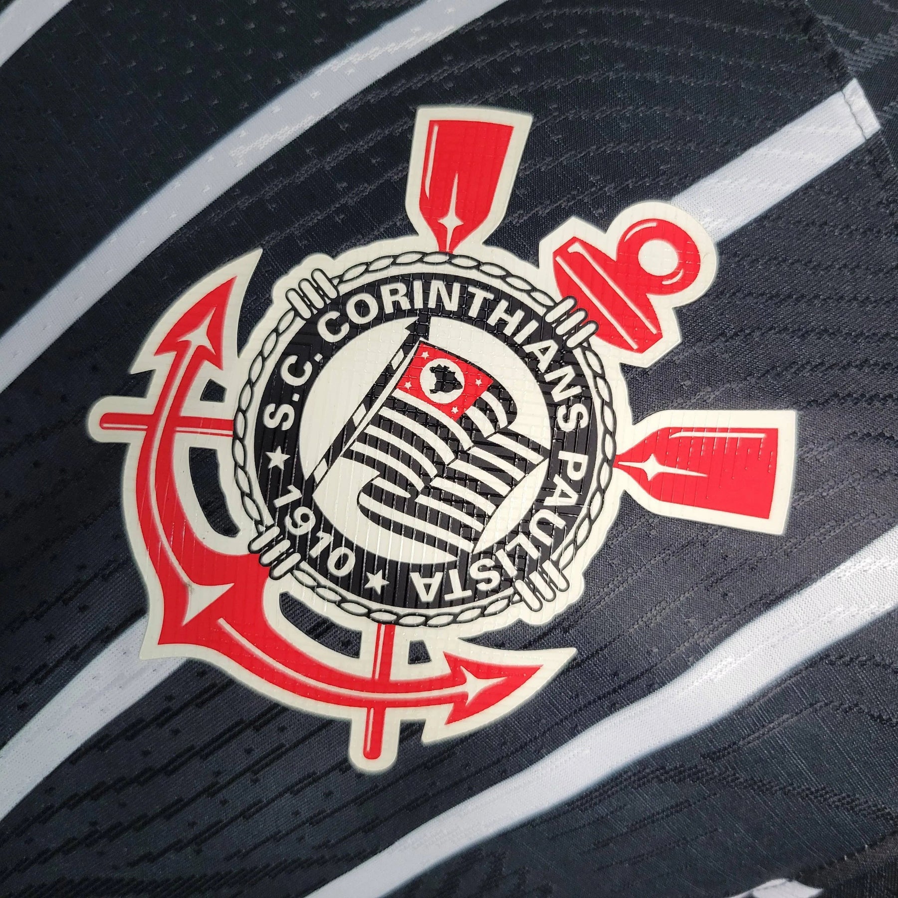 "Camisa Timão Home 23/24 - Jogador Masculina Preta - Netmantos"