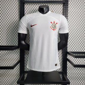 "Camisa Timão  Home 23/24 - Jogador Masculina Branca - Netmantos"