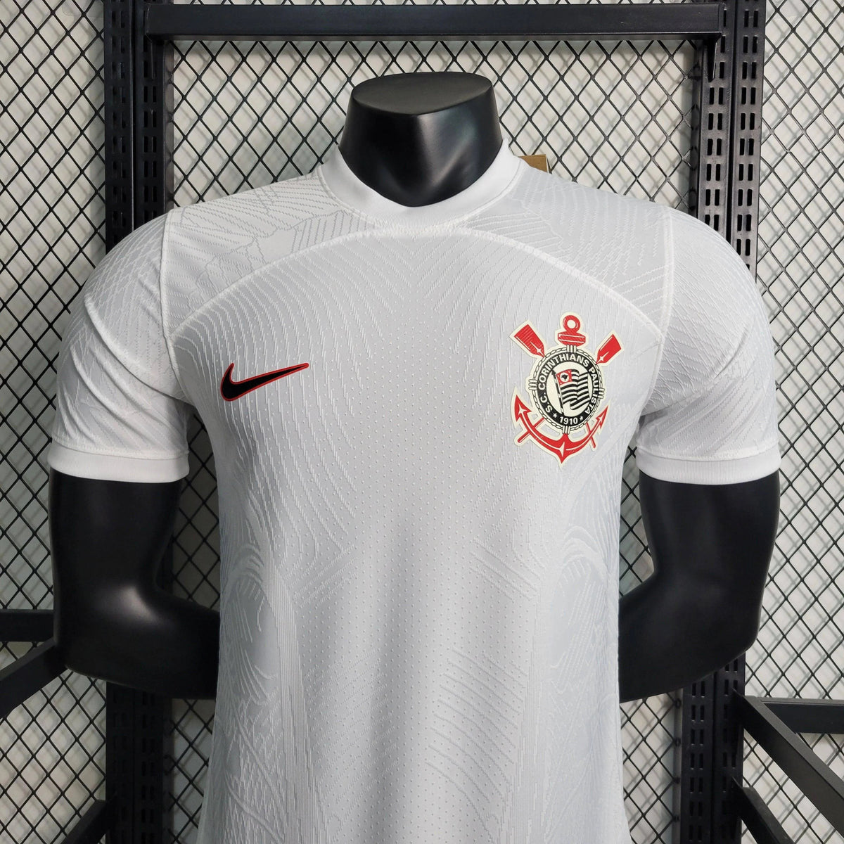 "Camisa Timão  Home 23/24 - Jogador Masculina Branca - Netmantos"