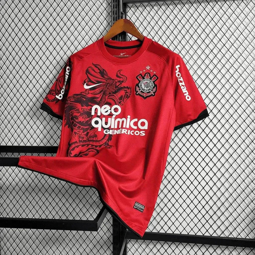 "Camisa Timão Retrô 11/12 - Torcedor Masculina Vermelha - Netmantos"