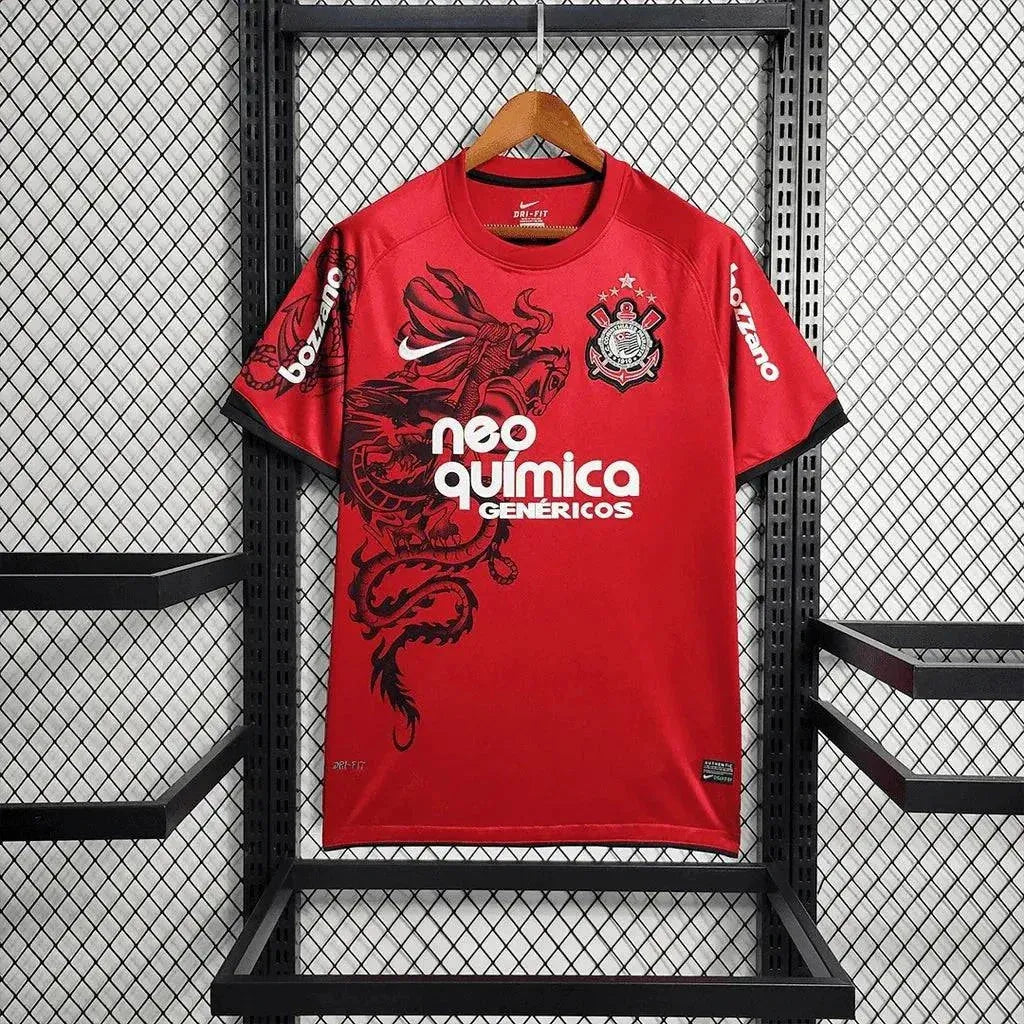 "Camisa Timão Retrô 11/12 - Torcedor Masculina Vermelha - Netmantos"