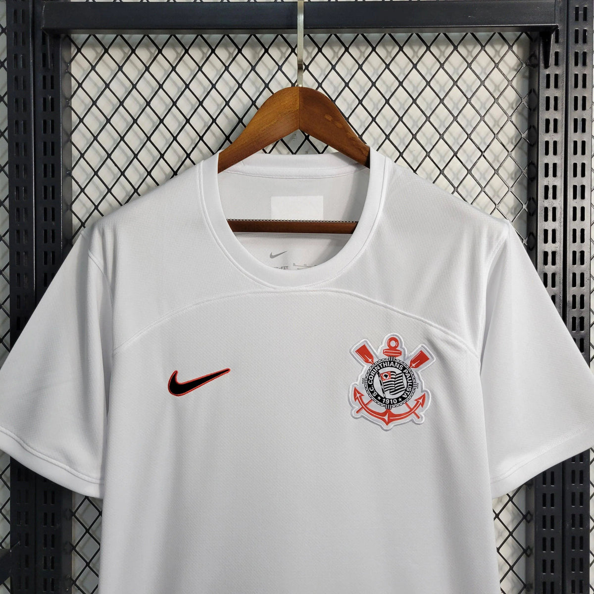 "Camisa Timão Home 23/24 - Torcedor Masculina Branca - Netmantos"