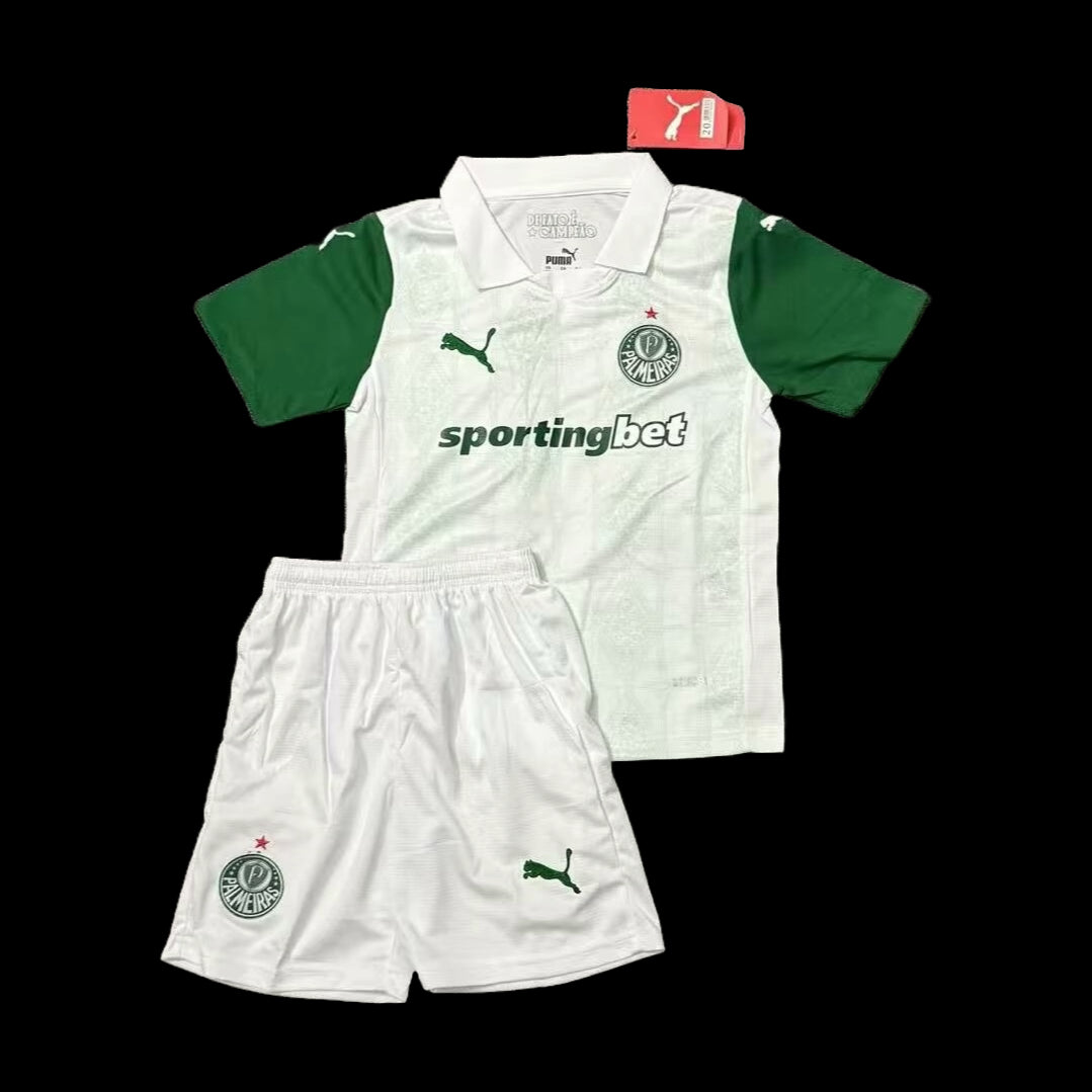 "Camisa Palmeiras Away 25/26 - Torcedor Infantil Branca - Netmantos"