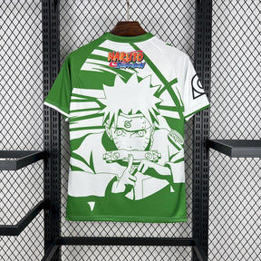 "Camisa Real Betis Naruto 25/26 - Torcedor Masculina Branca e Verde - Netmantos"