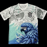"Camisa Brasil Arara Azul 25/26 - Torcedor Masculina Branca e Azul - Netmantos"