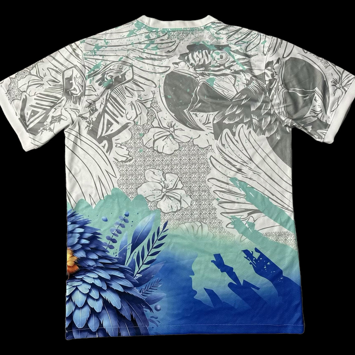 "Camisa Brasil Arara Azul 25/26 - Torcedor Masculina Branca e Azul - Netmantos"