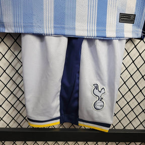 "Camisa Tottenham X Travis Scott Away 24/25 - Torcedor Infantil Azul - Netmantos"