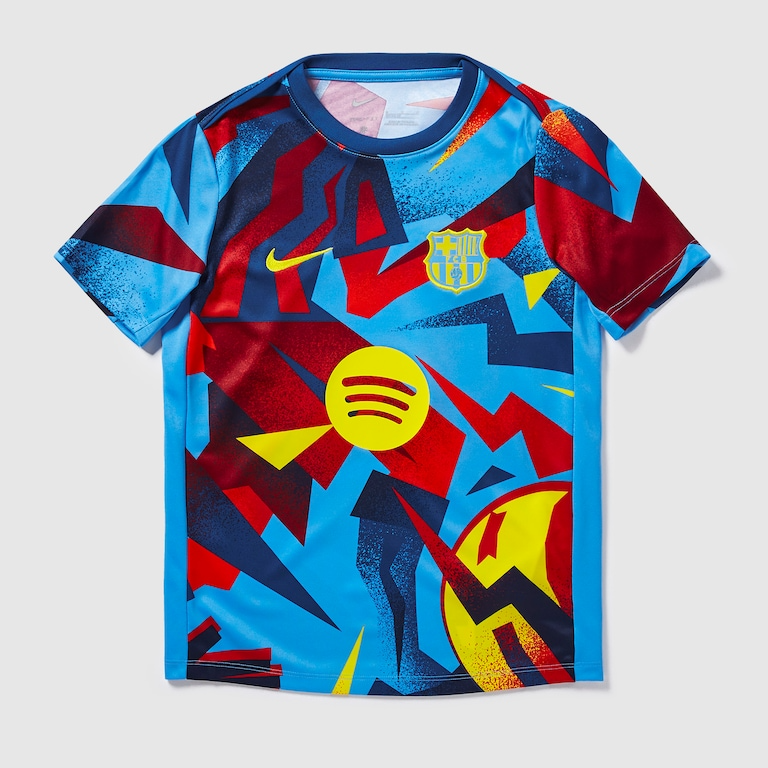 Barcelona 25/26 Pre-Match Fourth Kids Shirt Kit
