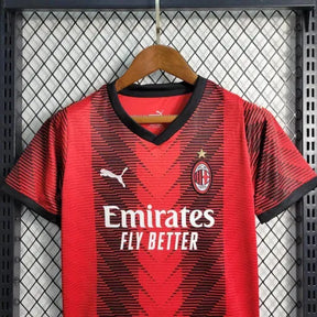 Camisa AC Milan Home 23/24 - Torcedor Infantil Vermelha - Netmantos