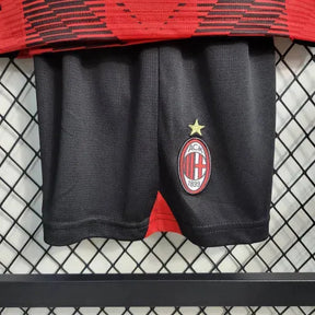 Camisa AC Milan Home 23/24 - Torcedor Infantil Vermelha - Netmantos