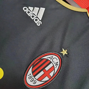 Camisa AC Milan Third Away Retrô 2006 - Torcedor Masculina Preta - Netmantos