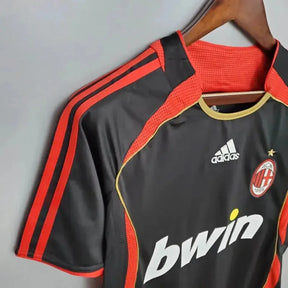 Camisa AC Milan Third Away Retrô 2006 - Torcedor Masculina Preta - Netmantos