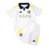 Al-Nassr Third Away Shirt 25/26 - White and Yellow Kids Fan Shirt