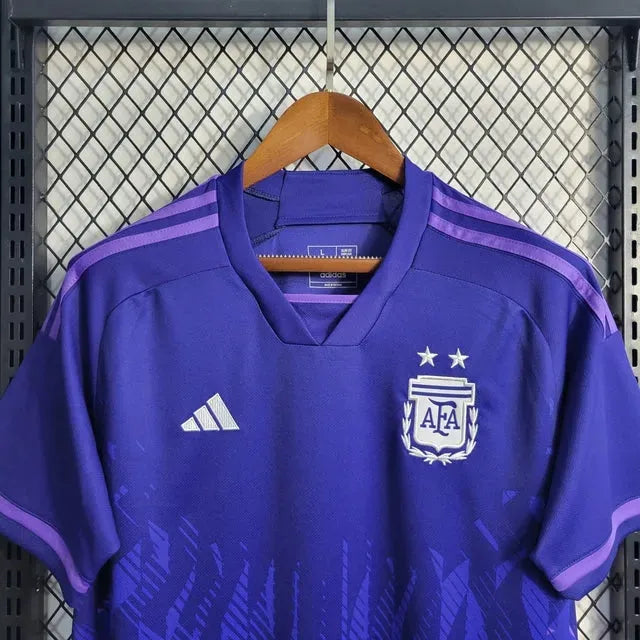 Camisa Argentina Away 22/23 - Torcedor Masculina Roxa - Netmantos