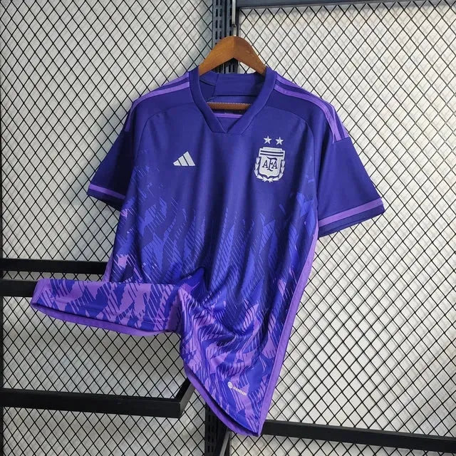 Camisa Argentina Away 22/23 - Torcedor Masculina Roxa - Netmantos