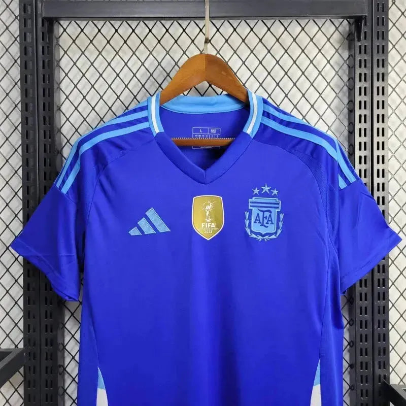Camisa Argentina Away 24/25 - Torcedor Masculina Azul - Netmantos