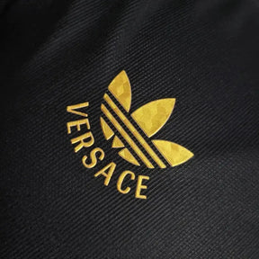 Camisa Arsenal VERSACE 24/25 - Jogador Masculina Preta - Netmantos