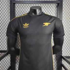Camisa Arsenal VERSACE 24/25 - Jogador Masculina Preta - Netmantos