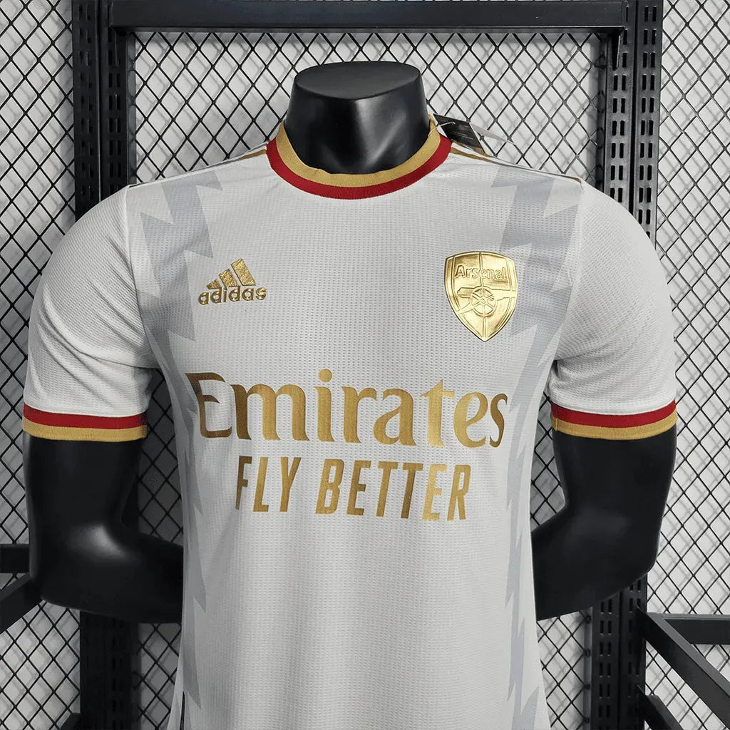 Camisa Arsenal Home 23/24 - Jogador Masculina Branca - Netmantos