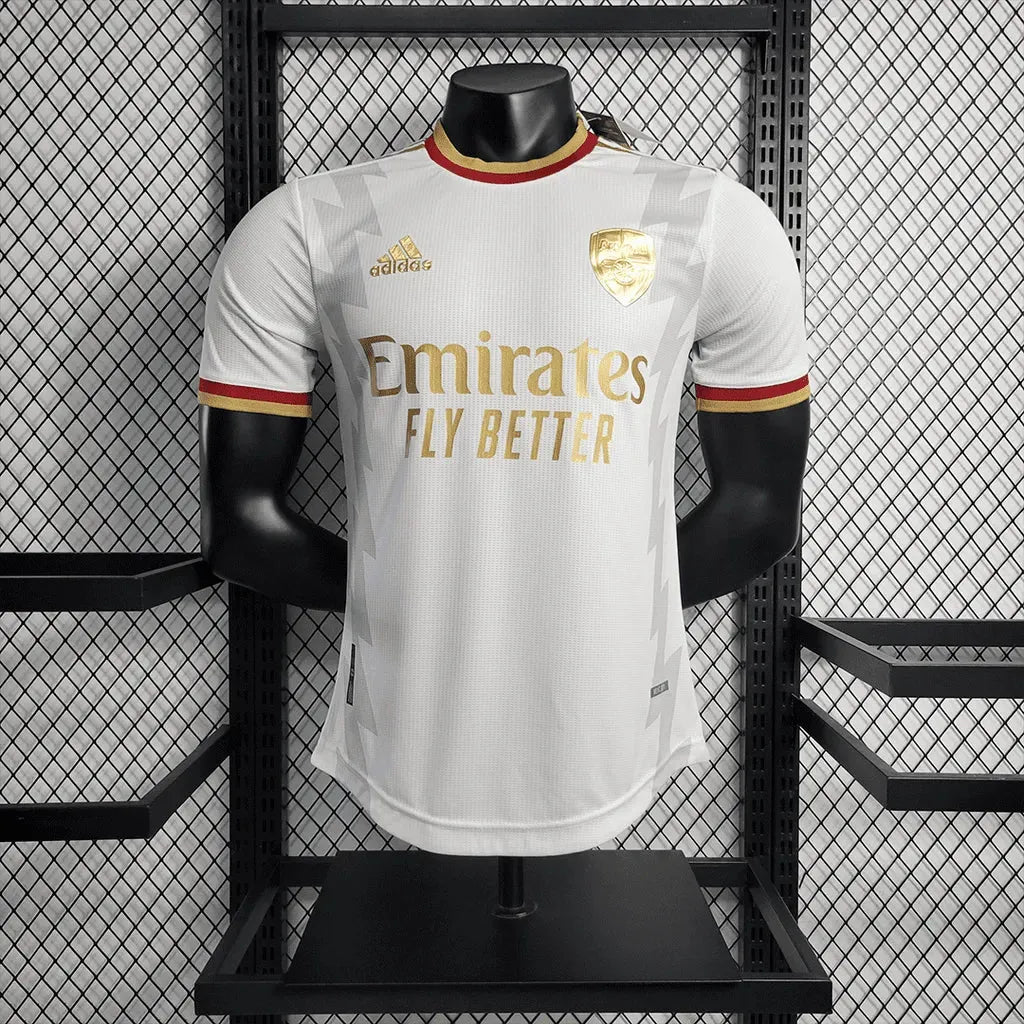 Camisa Arsenal Home 23/24 - Jogador Masculina Branca - Netmantos
