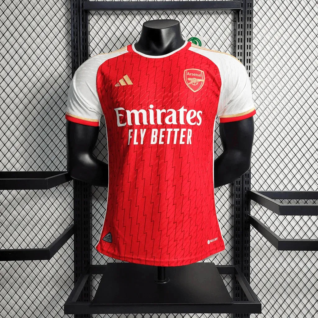 Camisa Arsenal Home 23/24 - Jogador Masculina Vermelha - Netmantos