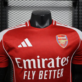 Arsenal Home Shirt 25/26 - Mens Player Red &amp; White