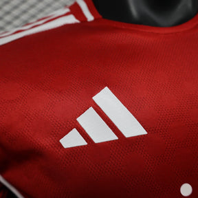 Arsenal Home Shirt 25/26 - Mens Player Red &amp; White