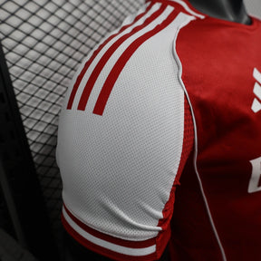 Arsenal Home Shirt 25/26 - Mens Player Red &amp; White