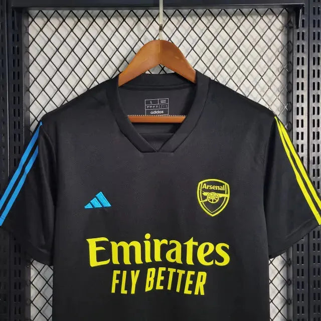 Camisa Arsenal Treino 23/24 - Torcedor Masculina Preta - Netmantos