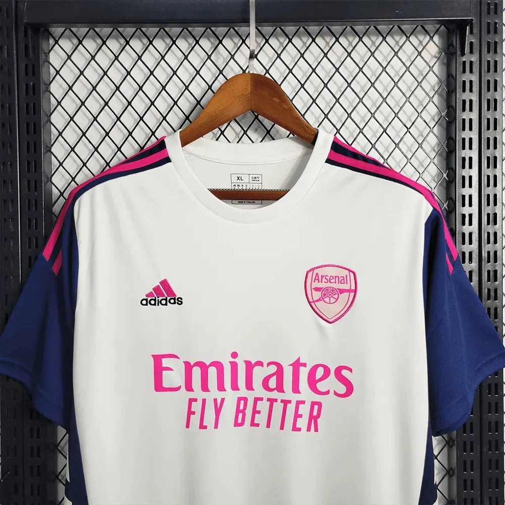 Camisa Arsenal Treino 23/24 - Torcedor Masculina Branca - Netmantos
