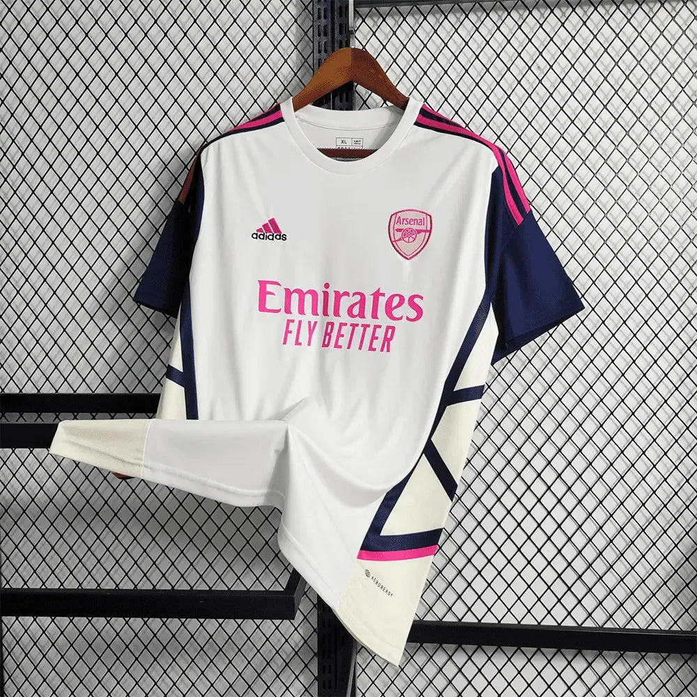 Camisa Arsenal Treino 23/24 - Torcedor Masculina Branca - Netmantos