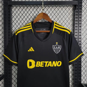 Camisa Atlético Mineiro Away II 23/24 - Torcedor Masculina Preta e Amarela - Netmantos