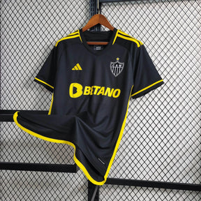 Camisa Atlético Mineiro Away II 23/24 - Torcedor Masculina Preta e Amarela - Netmantos
