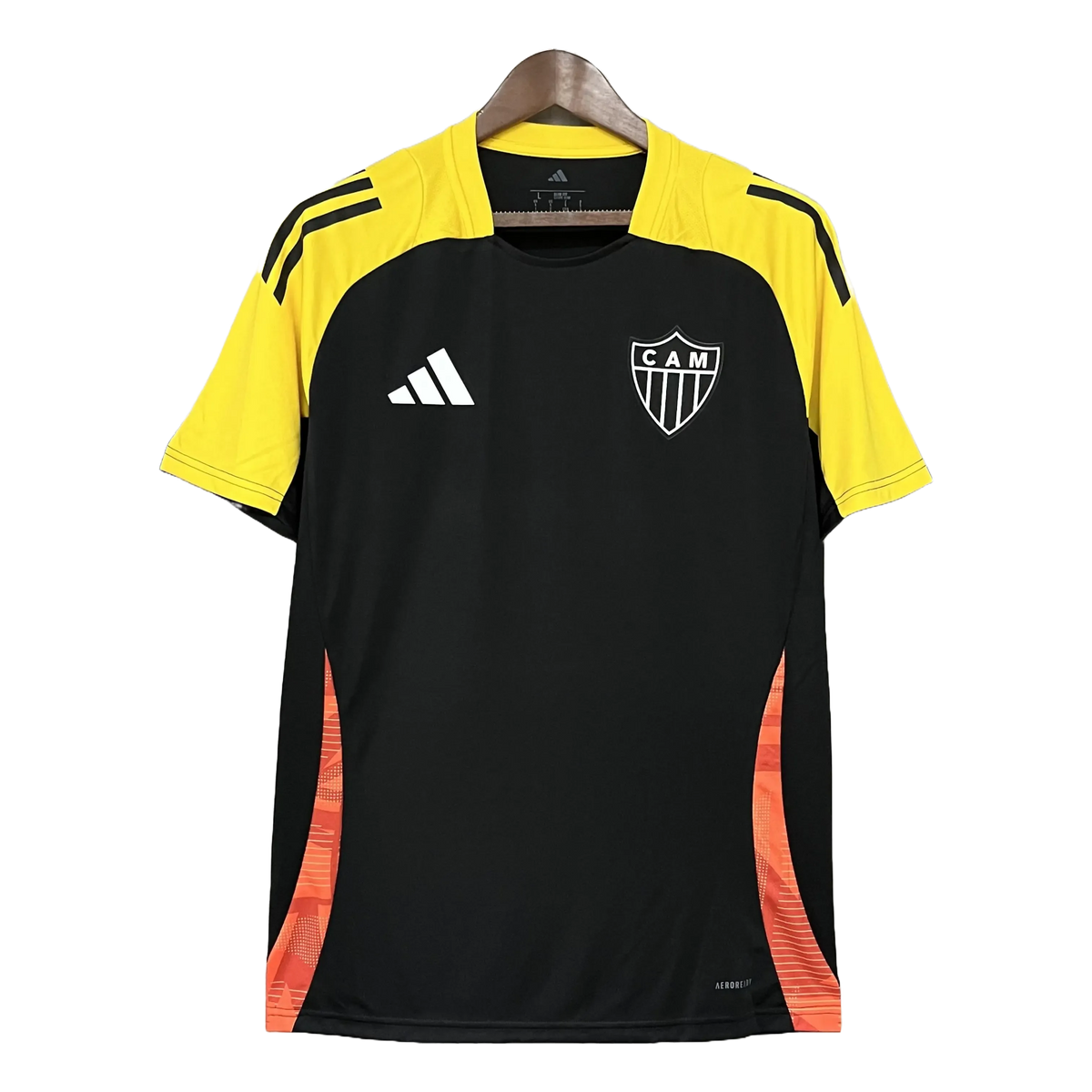 Camisa Atlético Mineiro Treino 25/26 - Torcedor Masculina Preta + Patrocínios - Netmantos
