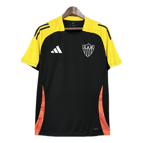 Camisa Atlético Mineiro Treino 25/26 - Torcedor Masculina Preta + Patrocínios - Netmantos