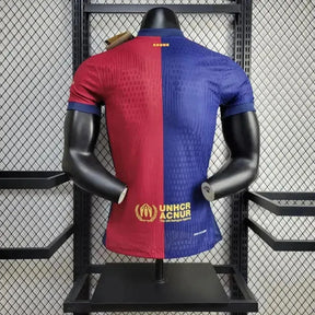 Camisa Barcelona COLDPLAY Home 24/25 - Jogador Masculina Azul e Vermelho - Netmantos