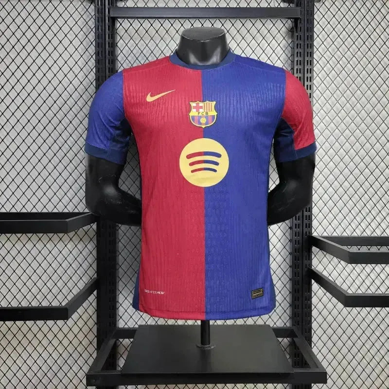 Camisa Barcelona Home 24/25 - Jogador Masculina Azul e Vermelho - Netmantos