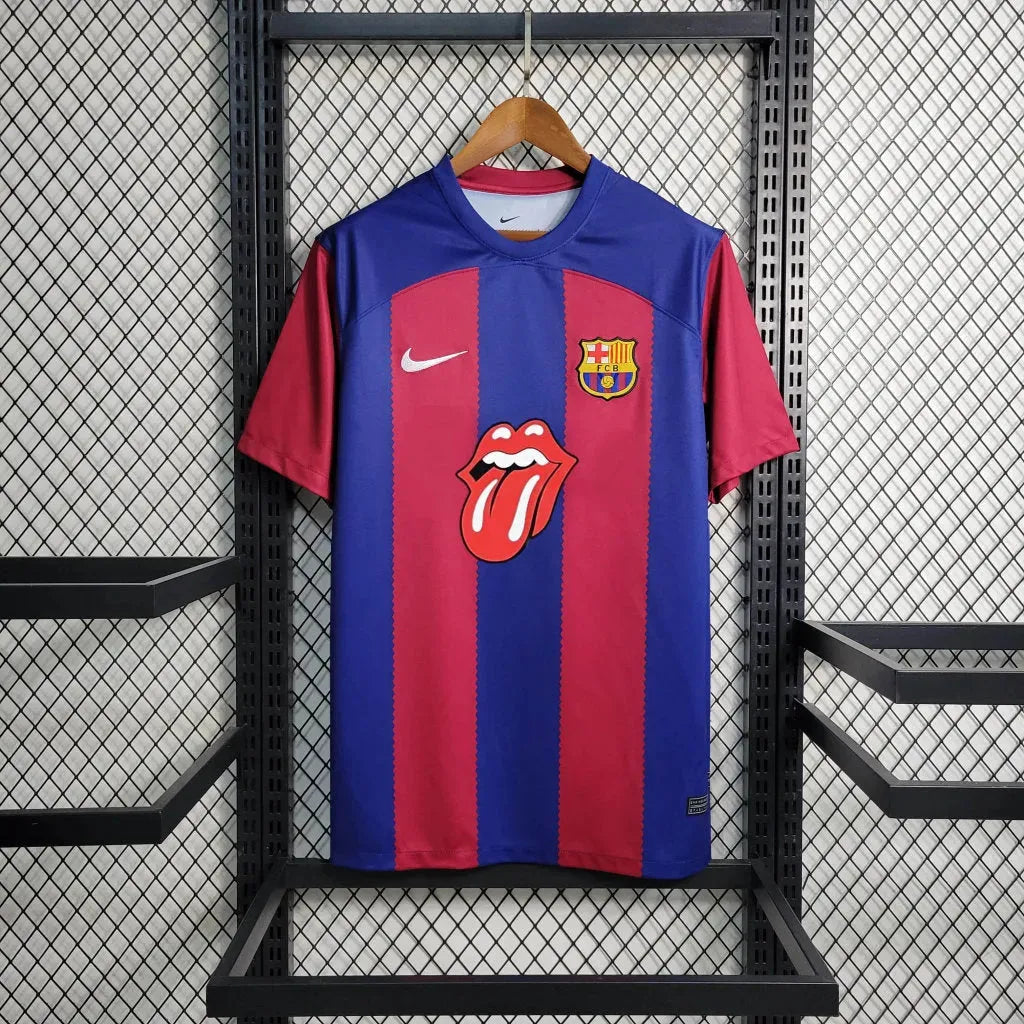 Camisa Barcelona Rolling Stones Home 23/24 - Torcedor Masculina - Netmantos