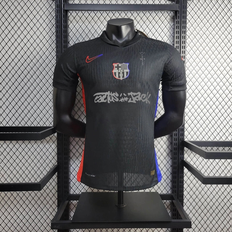 Barcelona TRAVIS SCOTT Away 24/25 Shirt - Mens Player Black
