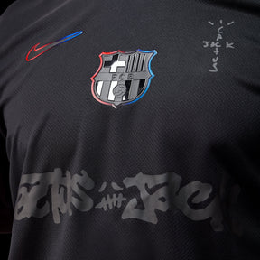 Barcelona TRAVIS SCOTT Away 24/25 Shirt - Men's Fan Black