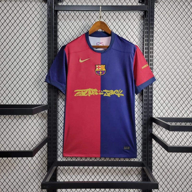 Barcelona TRAVIS SCOTT Home 24/25 Shirt - Men's Fan Shirt